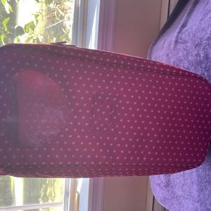 18” Doll bed and carry case for doll.